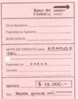 Comprobante de depósito